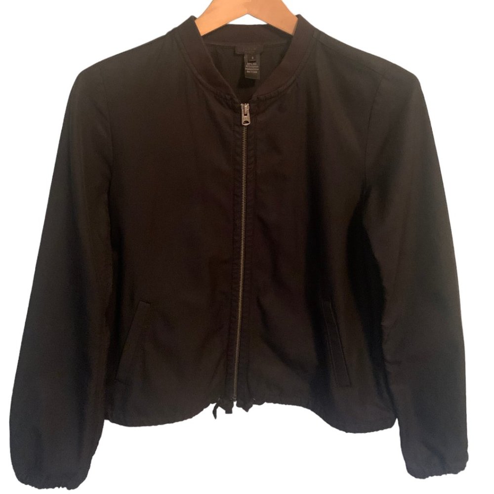 J. Crew Collection Silk Jacket - Matte Black